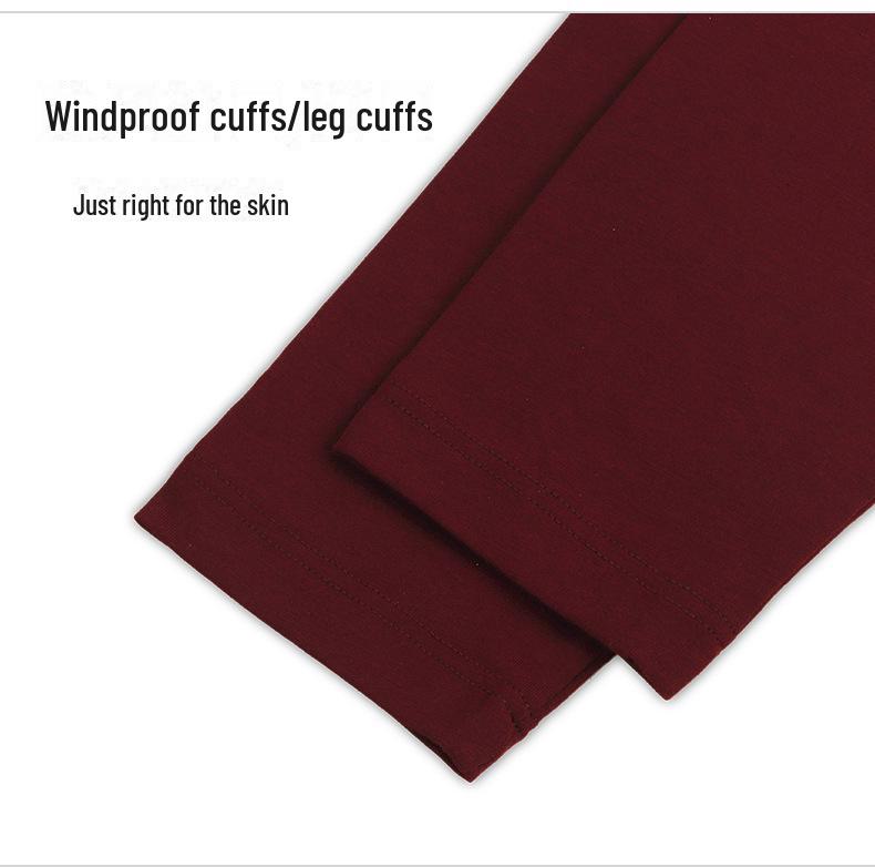 Men's Pure Cotton Round Neck Thermal Underwear Set - Lightweight, Breathable Autumn Bottom Wear