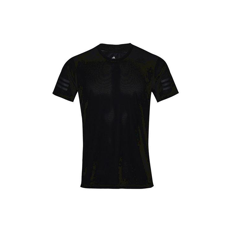 Adidas T Shirts Men's Black Crew Neck Moderate Straight Fit CW3927