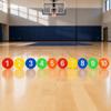 11PCS Round Flat Training Discs Mixed Colors Marker Set Portable Field Markers  Agility Practice