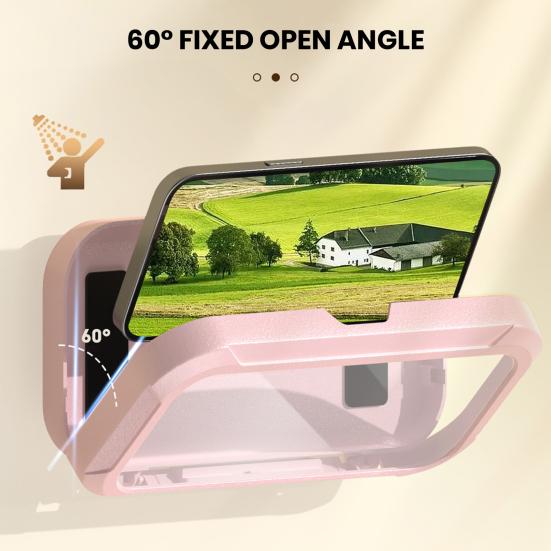 Handyhalterung Wand Drehbar Montiert 360-Grad Immersives Wasserdichtes Visuelles Erlebnis Transparente Handybox