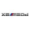 Emblema Grigio per BMW X3M X4M X5M X6M X7 Emblemi M Power Badge Logo 40i 40d 50i 50d 60d 60i Logo Posteriore in ABS Accessori Auto