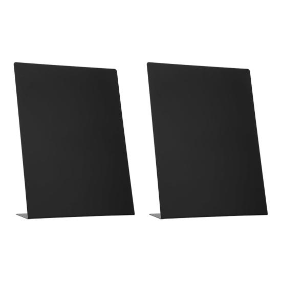 L-Shaped Metal Memo Board Magnetic Surface Desktop Display Stand For Notes Photos