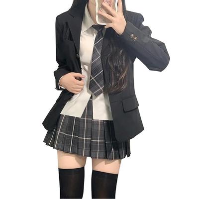 Matreeglam School Blazer Set for JK Sailor and Perfect for Entrance Cultural and Size 5-Piece Girls, Uniform, Skirt, Shirt, Tie, Badge. Cosplay,