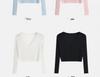 Women's 2025 V-Neck Ice Silk Knit Summer Cardigan – Lightweight Sun Protection Cover-up