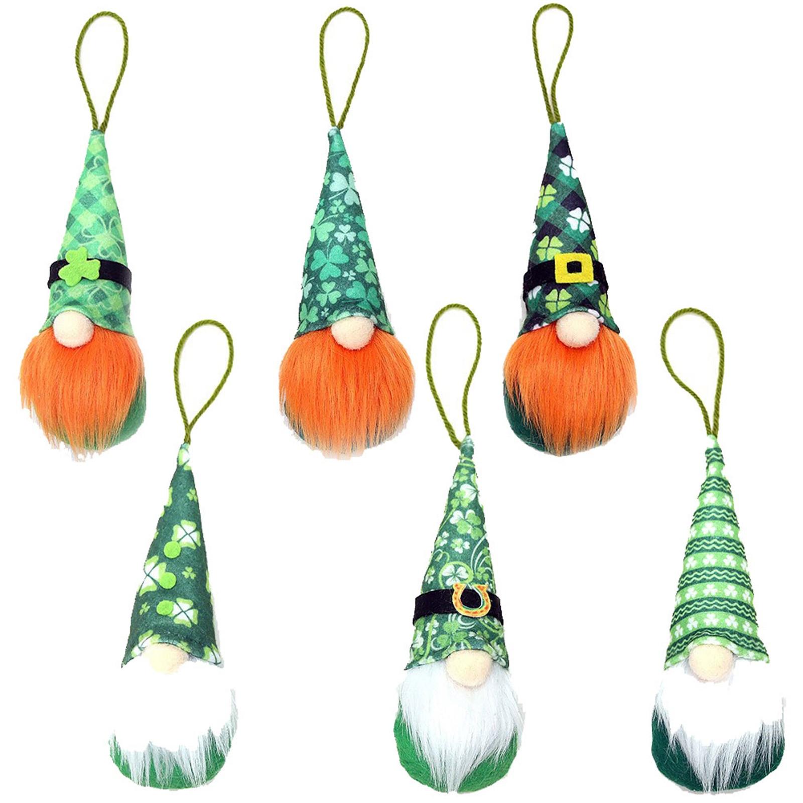 

улица. День Святого Патрика Кукла Гном шведские эльфы Набор украшений гномов ручной работы Гном безликая кукла Подарочные украшения One Size