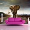 Elephant Photographic Background 3D Photo Mural Wallpaper Living Room Bedroom Printed Wallpaper
