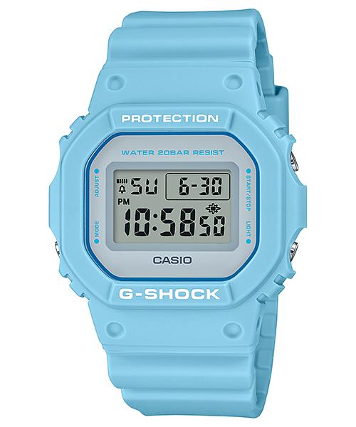 

Casio G-SHOCK Men s Resin 200M Water Resistant Shock Resistant Alarm Quartz Watch DW-5600SC-2 синий