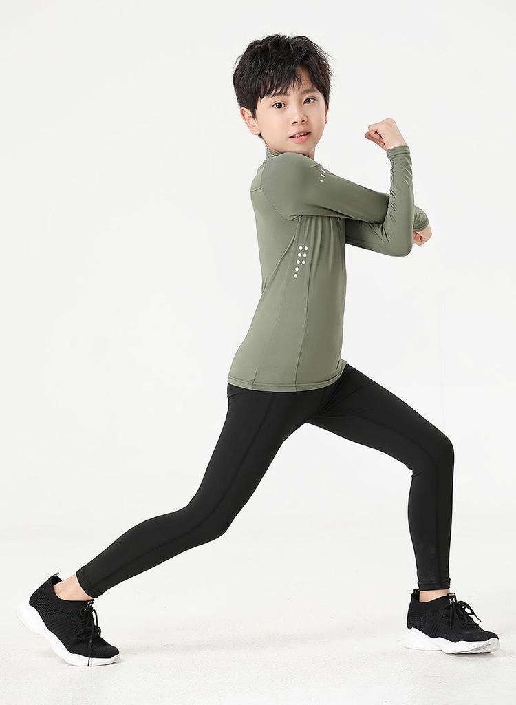2024 Kids' Quick-Dry Sportswear Set: Elastic Fit Underwear for Boys & Girls, Perfect for Basketball, Football, and Athletics