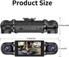4 kanaler Dash Cam for biler WIFI APP Videoopptaker 1080P Bil DVR Ryggekamera Parkeringsmonitor DashCam Biltilbehør