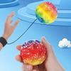 Balle Anti-Stress Arc-en-ciel avec Cordon de Poignet Balle de Soulagement du Stress Jouet à Presser Aide à la Concentration Anti-Anxiété Balle Fidget Jouet de Relaxation pour la Main