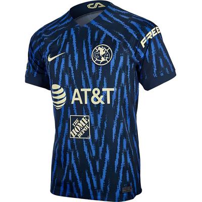 Patterned V-Neck Short Sleeve Soccer Jersey Men Jerseys Blue DJ7672-455