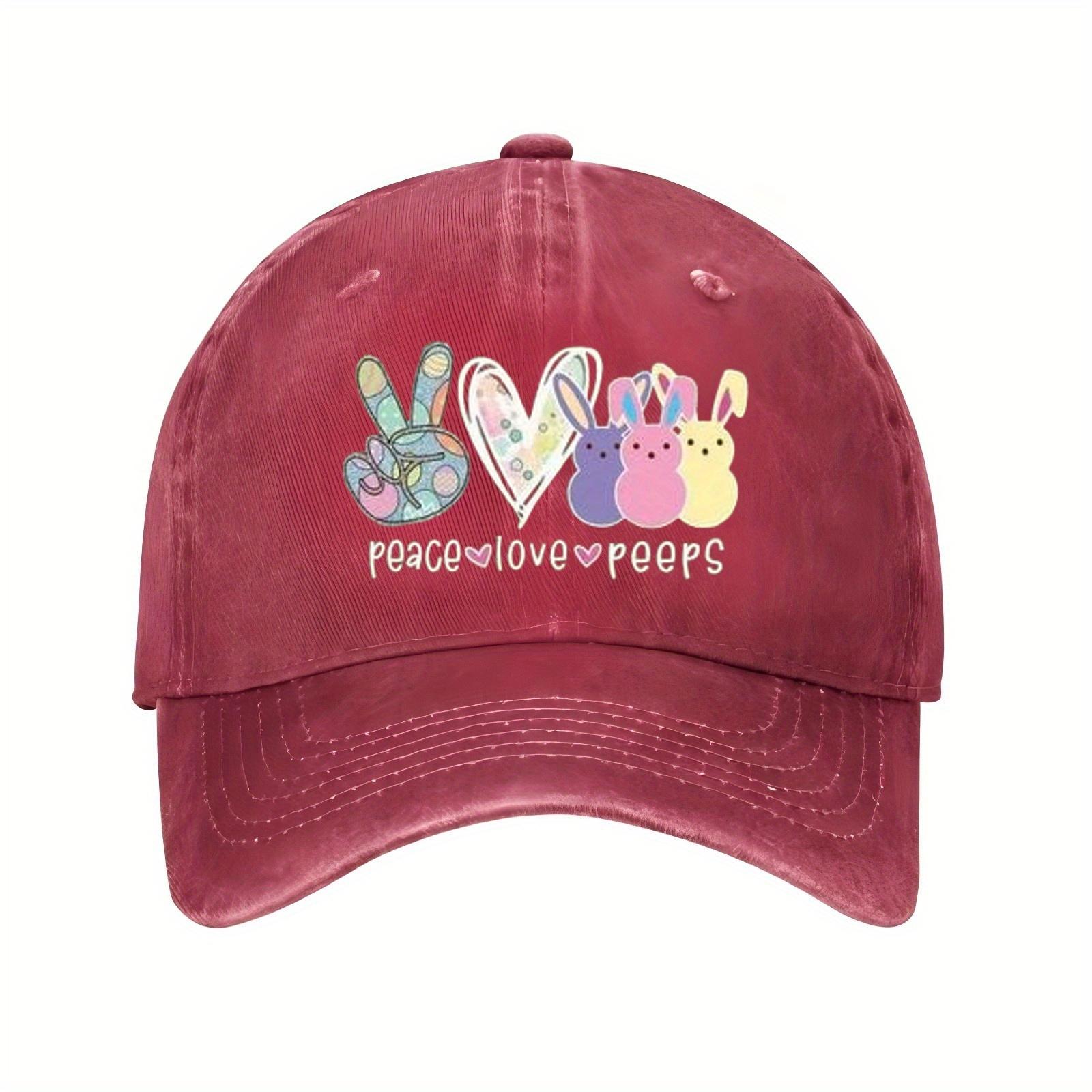 

Кепка Бейсболка с Графикой Мир Любовь Люди Полиэстер Повседневная Регулируемая Спортивная Кепка для Мужчин Женщин One Size