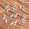 10pcs Musical Note Pendant Piano Guitar Microphone Speaker Suona Music Equipment Alloy Jewelry Accessories