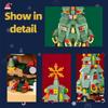 DIY Christmas Tree Music Box Building Blocks Set Jewelry Holder Snowman Bricks Christmas Decoration Gifts for Kids