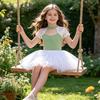 Summer Girls Ballet Tutu Leotard Breathable Gymnastics Dance Wear Fashion Ballet Costume  Kids