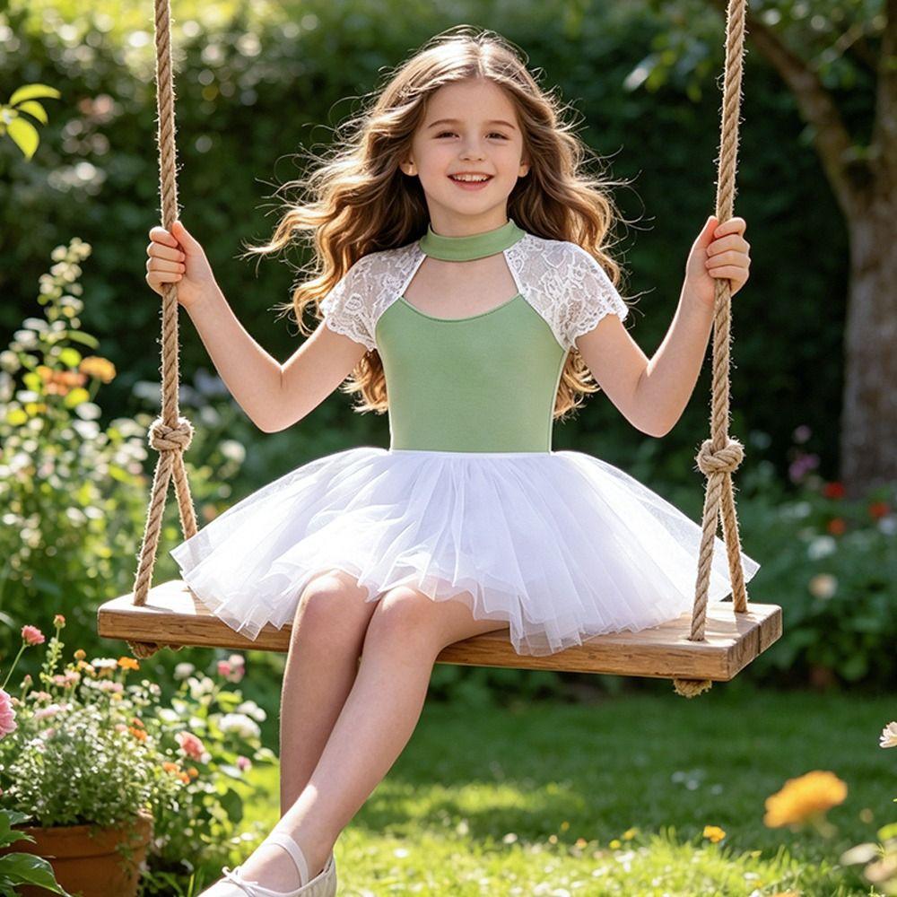 Summer Girls Ballet Tutu Leotard Breathable Gymnastics Dance Wear Fashion Ballet Costume Kids