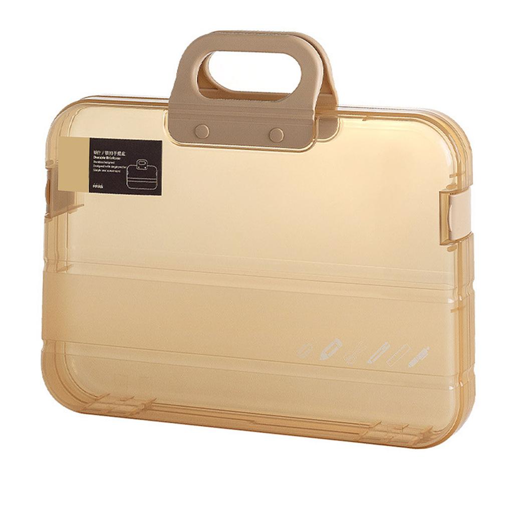 Custodia per Documenti Trasparente Multiuso Grande Capacità Antipolvere Impermeabile Formato A4 Portatile Custodia per Progetti per Ufficio Scuola