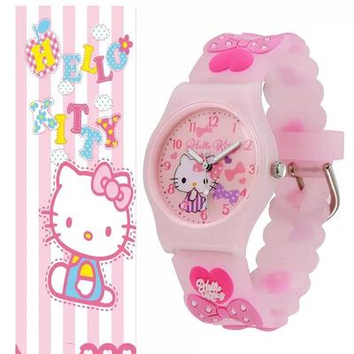 New Cute Cartoon Children's Watch Jelly Color Soft Wristband Doll Quartz Watch for Primary and Secondary School Students