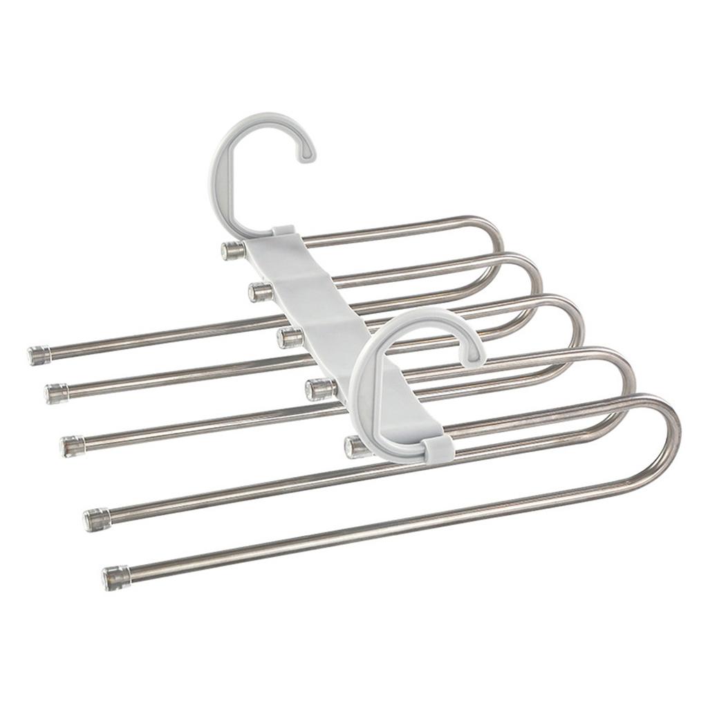 Multi-layer Trouser Hanger Saving Space Pants Organizing Shelf For Bathroom