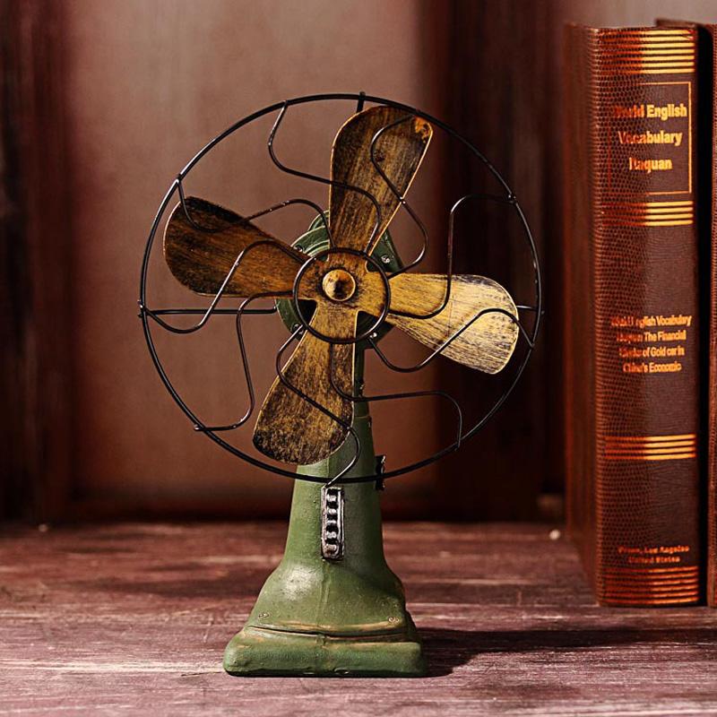

Высококачественные аксессуары из смолы для украшения дома, винтажная фигурка электрического вентилятора, кофейный декор