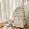 The schoolbag is fresh, cute and transparent, and the two-dimensional girl is versatile, lightweight and large-capacity class.