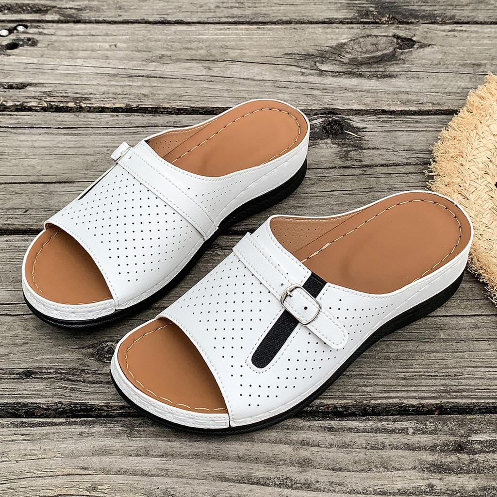 Heels Women's Sandals Peep Toe Shoes For Summer Women Sandals Wedge Heel Sandalias De Mujer Heeled Summer Sandals Woman Slippers