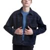 UNIQLO Solid Color Single-Breasted Denim Jacket Unisex jackets Deep-Sea-Blue 459587-68