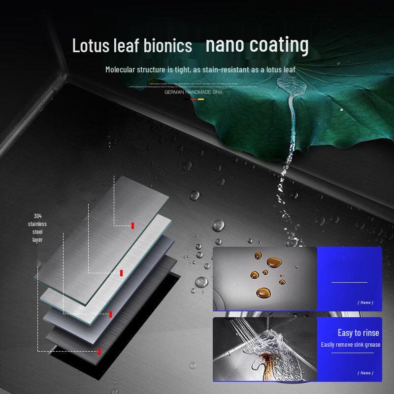 TLXT 304 Stainless Steel Under-Counter Kitchen Sink Set