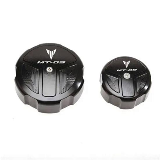 Motorcycle Newest Rear & Front Fluid Reservoir Cap For Yamaha MT09 MT-09 SP TRACER 9/GT  2022 Brake Cylinder Cover