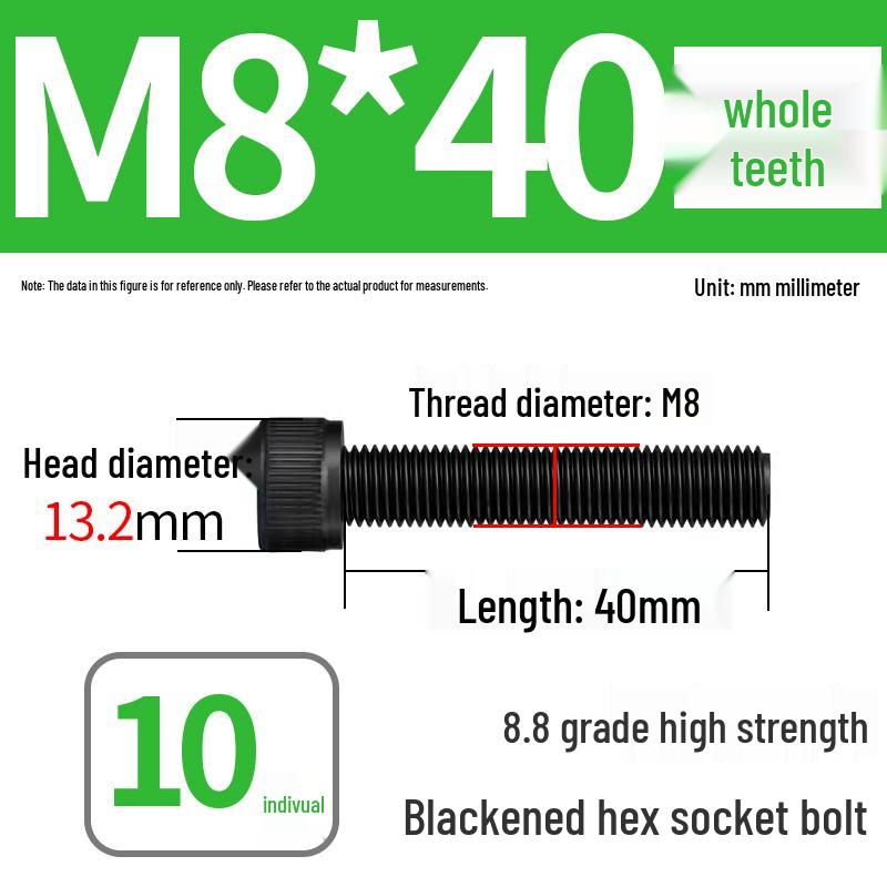 8.8 High-Strength Socket Head Cap Screw Bolt (M4-M20)