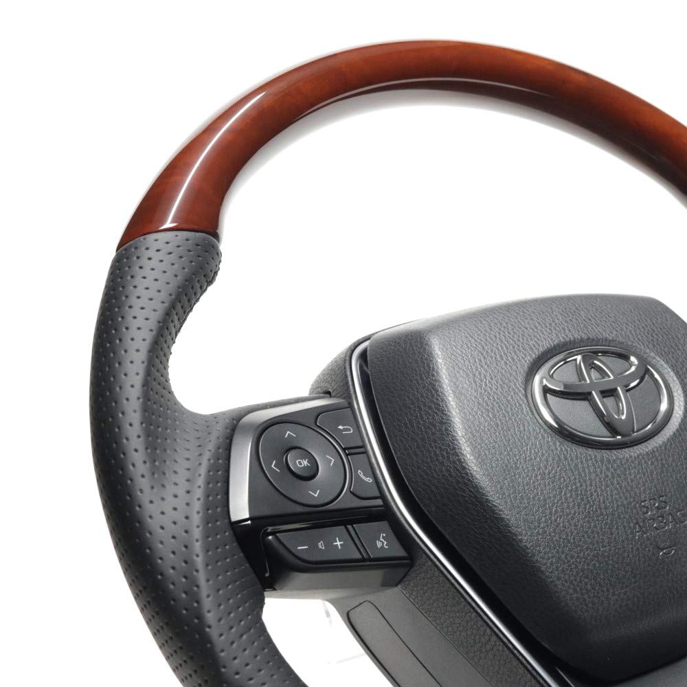 REAL Steering Wheel [Harrier (80 Series)] Brown Wood