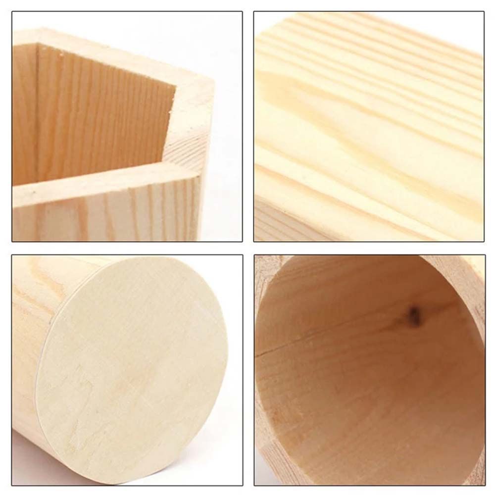 Organizer Stationery Desk Accessories Pencil Container Pencil Holders Pen Holder Storage Box Wooden
