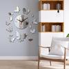 Modern Wall Clock Art Decal Removable Acrylic Mute for Office Decor