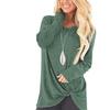 Women Fashion Loose Long Sleeve Casual T-Shirt Blouse Tops