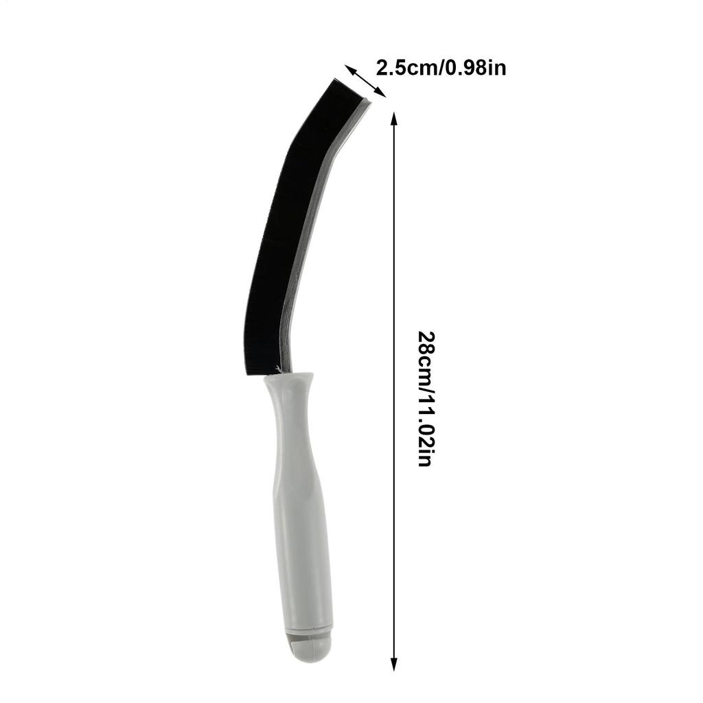 Crevice Cleaning Brush Grout Brush Long-Handled Ergonomic Angled Hard Bristle Cleaning Tool For Kitchen Shower Window Tile Floor