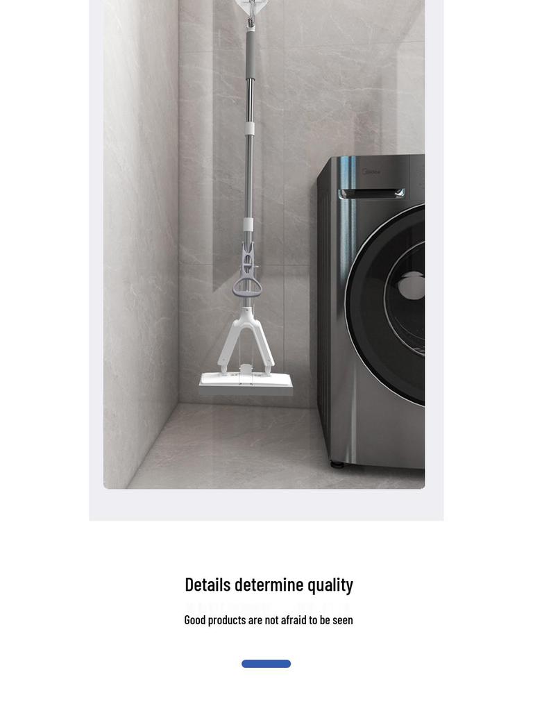 Sponge Mop 2025: Foldable PVA Hand-Free for Wet/Dry Cleaning