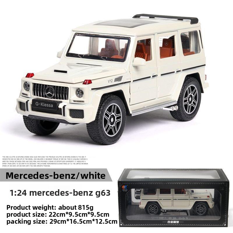 Simulation Alloy Mercedes Benz Off Road Vehicle Model Toy With Lighting Function
