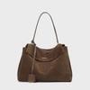 High-Grade Suede Leather Underarm Women's Tote - Niche Handbag with Large Capacity