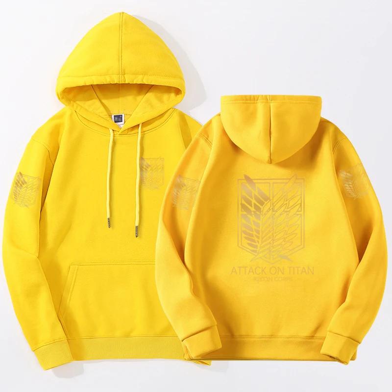 2025 popular fashion attack Titan print hooded sweatshirt Harajuku print hooded casual sportswear