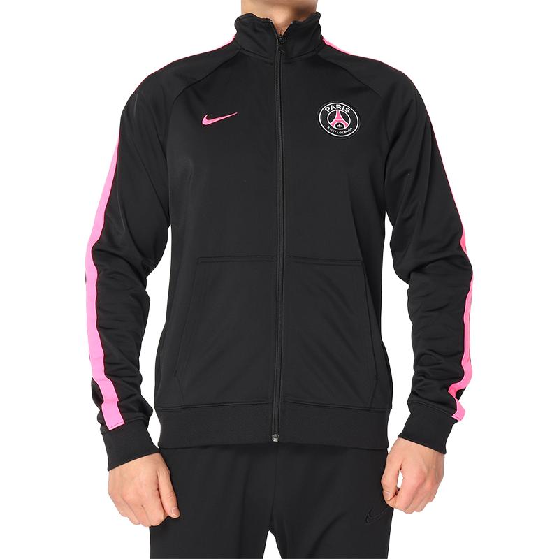 Nike Jackets Men s Black/Bright Pink Stand Collar Moderate Other 892534-010 L