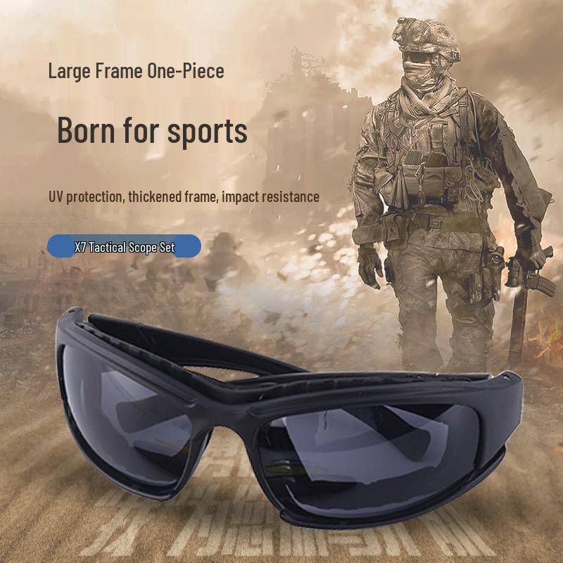 Polarized Tactical Goggles: Windproof, Sandproof, Impact-Resistant for CS Field, Shooting, or Motorcycle Riding
