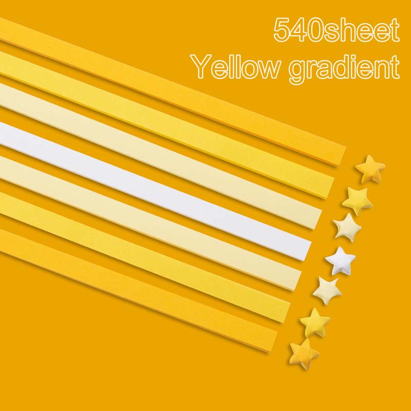 540 Sheets Double Sided Star Folding Strips Rainbow Gradient Origami Paper for Party Favors Festival Gathering Gifts TMZ