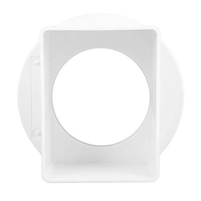 Round To Square Rain Gutter Downspout Adapter Plastic Material Easy Installment Gutter Drain Adapter Corrugated Compatible