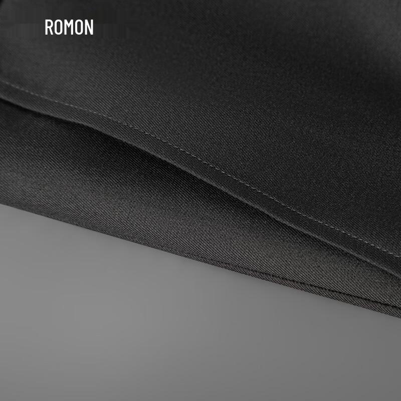 Luomeng Men's Anti-wrinkle Non-iron Straight-Leg Suit Trousers