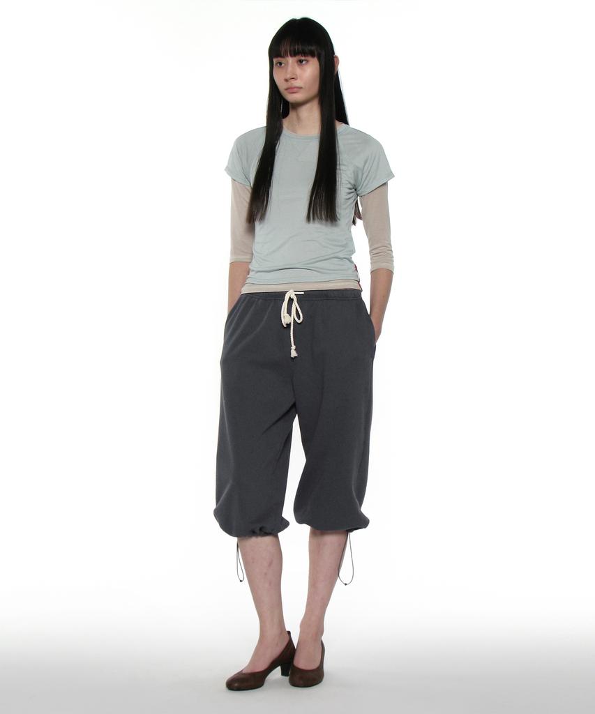 PARTIMENTO WOMEN Pwc Sheer Raglan Stitch Short Sleeve Tee_Mint