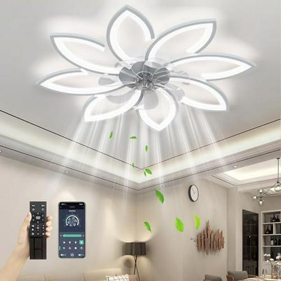 Versatile Ceiling Fan Lamp for Living, Dining, or Bedroom (110-220V, US Standard)