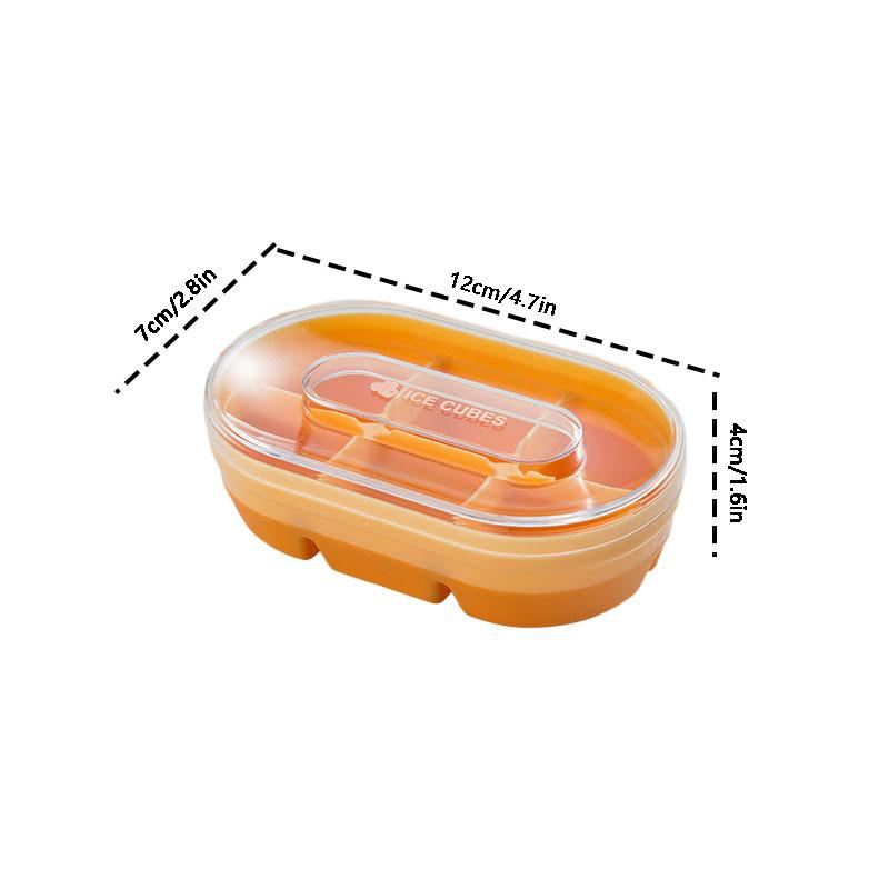 1PC Ice Cube Mold Grinder Ice Compartment Ice Box Quick Release Household Ice Box With Lid Instant Freezer