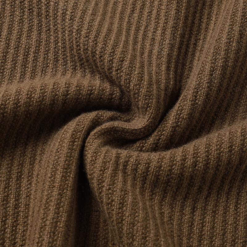 SNOWFLYING Women's 100% Merino Wool Half-Zip Hooded Ribbed Sweater