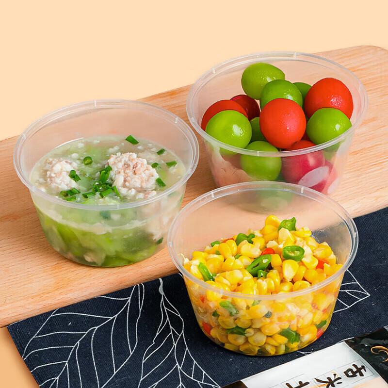 Yongduo 450ml Disposable Round Plastic Food Container with Lid