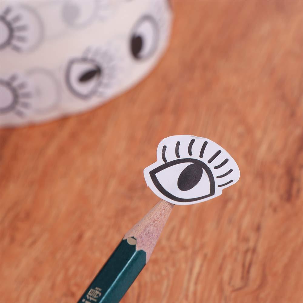 1000pcs/roll Reusable Mini Eye Shaped Sticker Crafts Stationery Sticker  Easter Decor